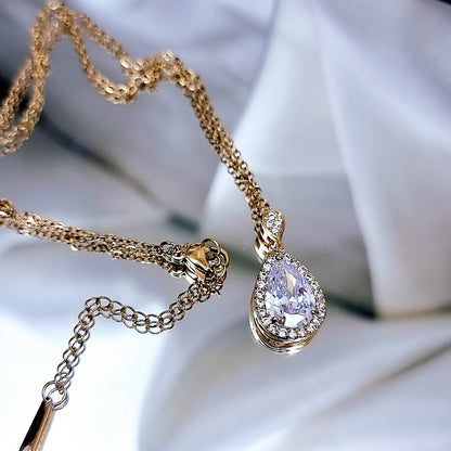 Necklace &quot;Crystal teardrop&quot;