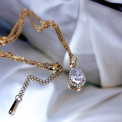 Necklace &quot;Crystal teardrop&quot;