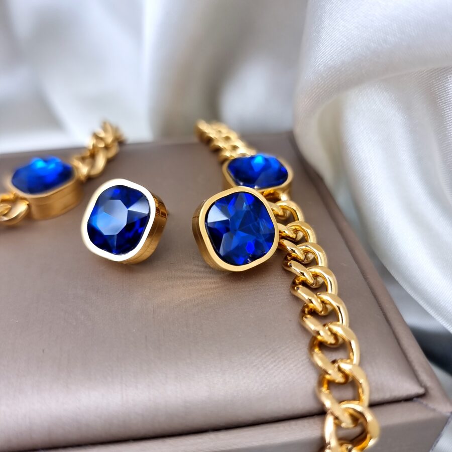 Jewelry set &quot;Blue shades...&quot;