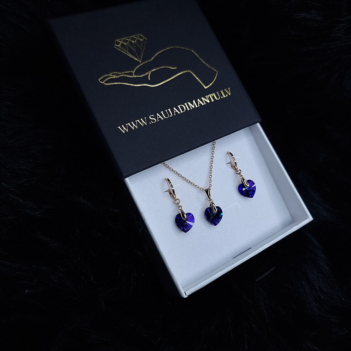 LUX class jewelry set &quot;Patricia - dark blue&quot;