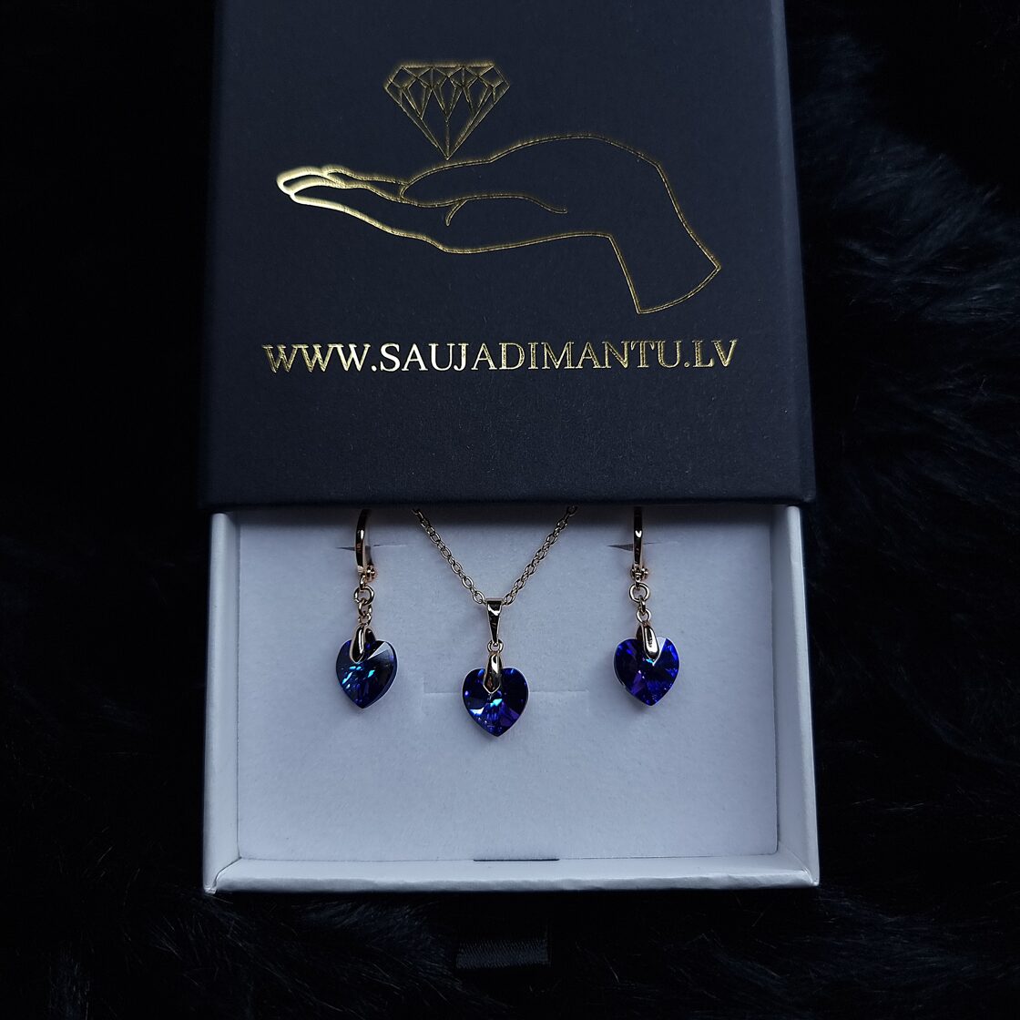 LUX class jewelry set &quot;Patricia - dark blue&quot;