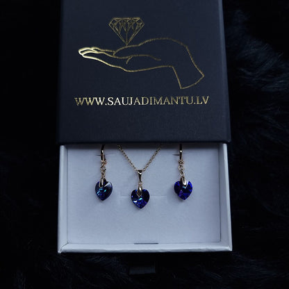 LUX class jewelry set &quot;Patricia - dark blue&quot;