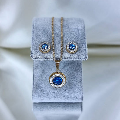 Jewelry set &quot;Blue glance&quot;