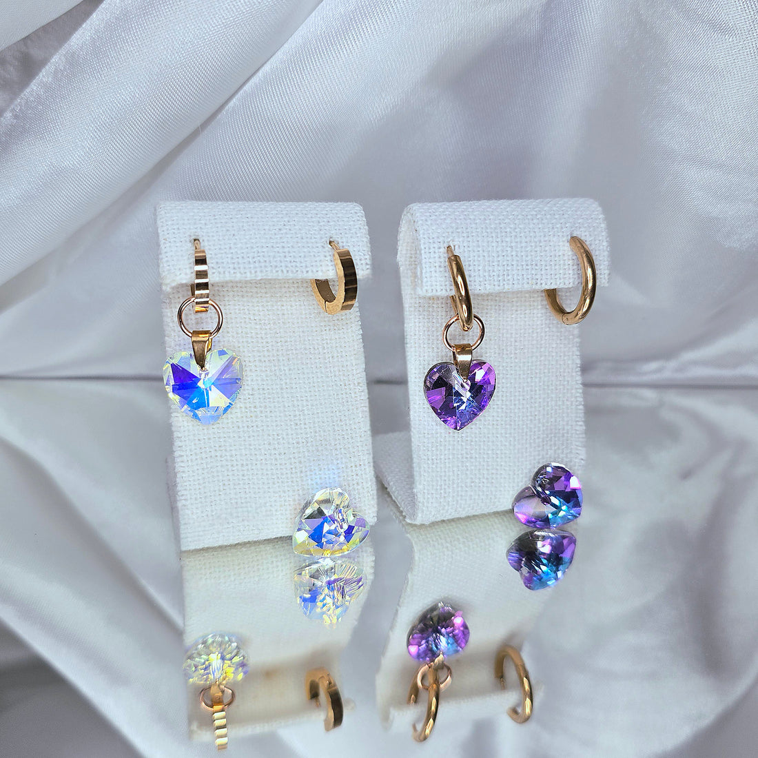 Earrings pendants charms &quot;Little hearts&quot;