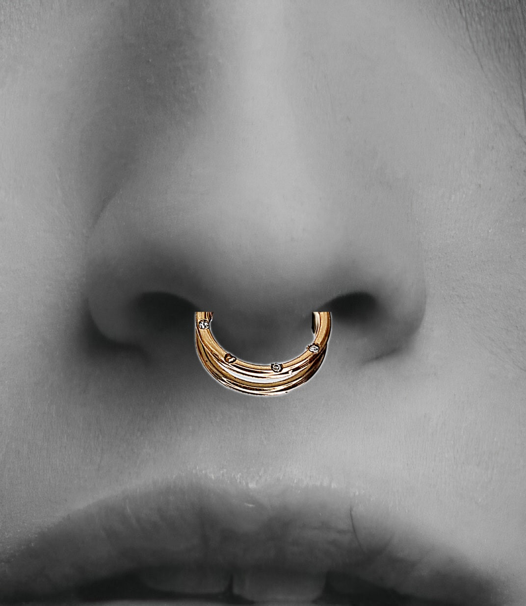 Pīrsings septum &quot;Crystals&quot;