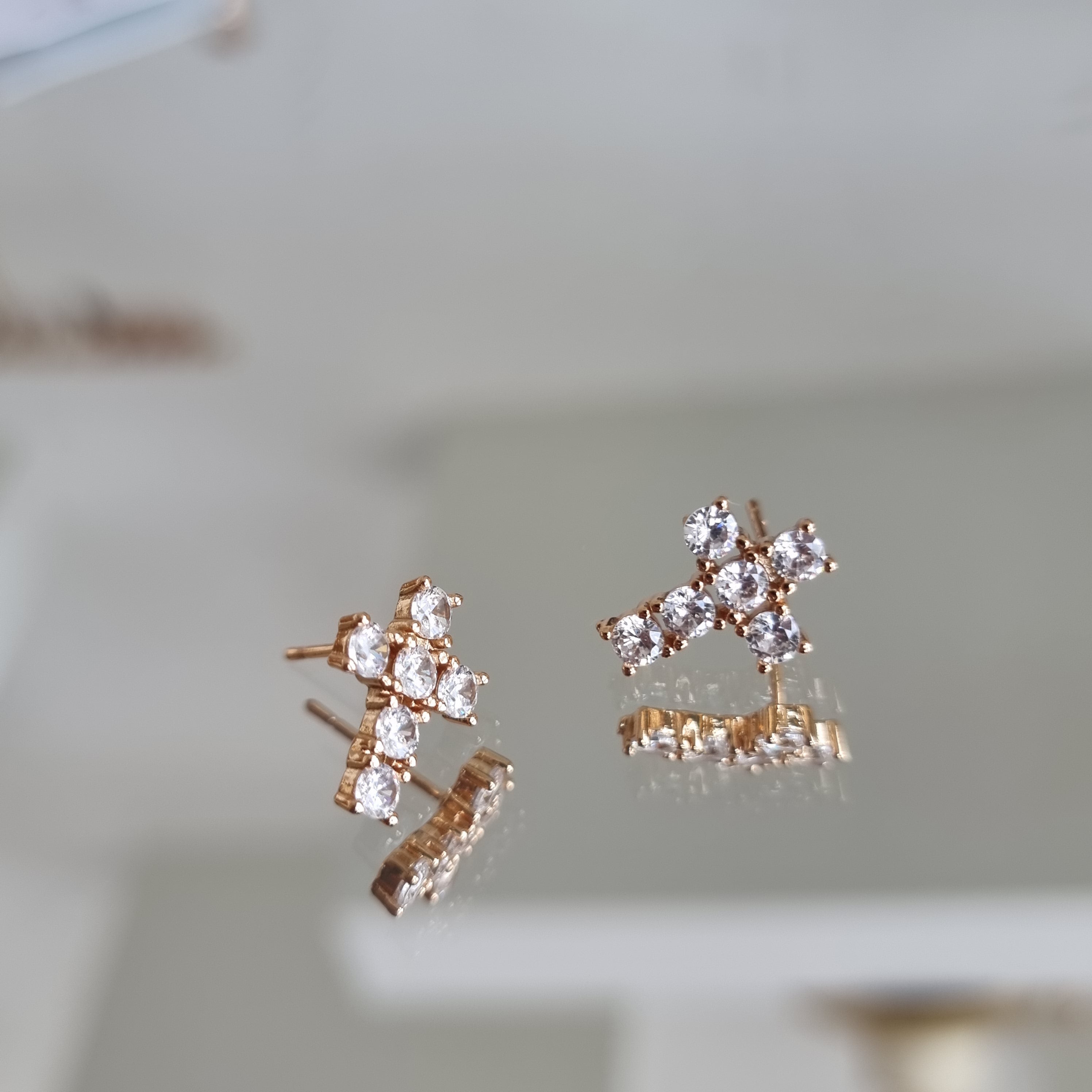 Auskari kristālu elegantie