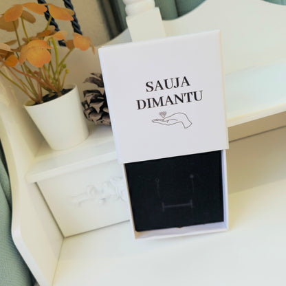 Sauja Dimantu baltā dāvanu kastīte