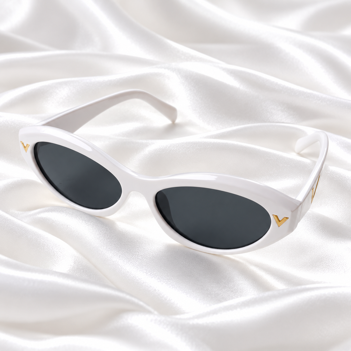 Saulesbrilles The Vogue White