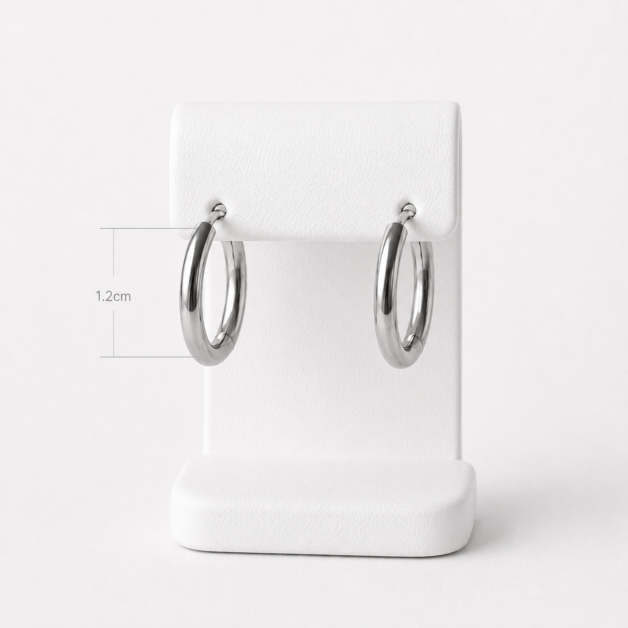 Auskaru Trio white Gold Hoop