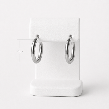 Auskaru Trio white Gold Hoop