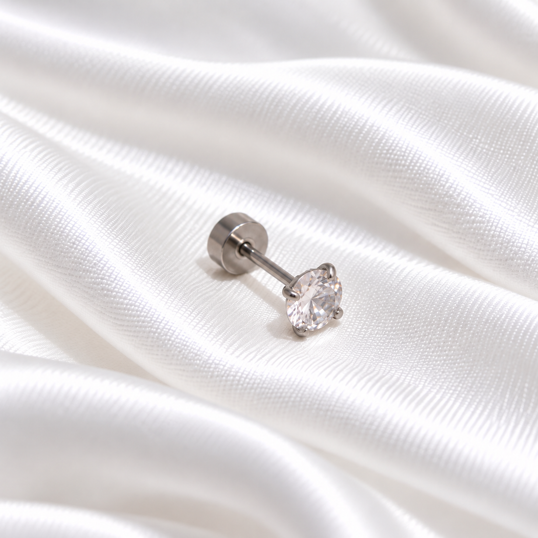 Pīrsingu komplekts Sparkling Solitaire kopā vai atsevišķi