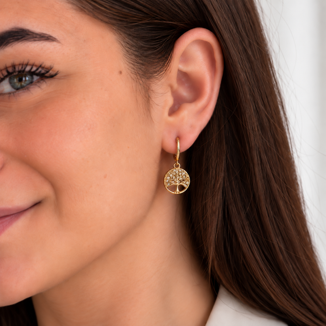 Earrings Wooden Power