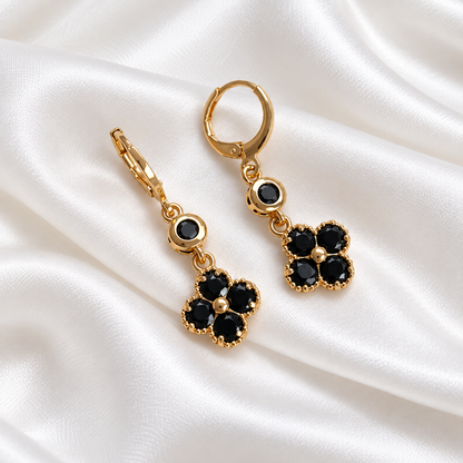 Crystal Clover Earrings