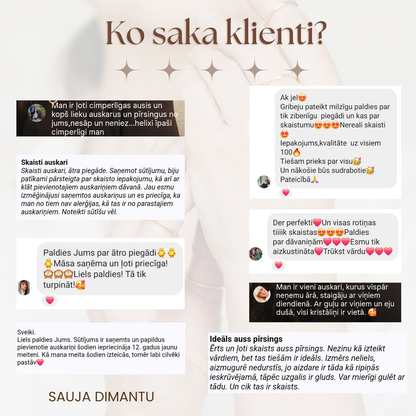 Auskari "Divi vienā 2in1 Mistique" izvēlies krāsu