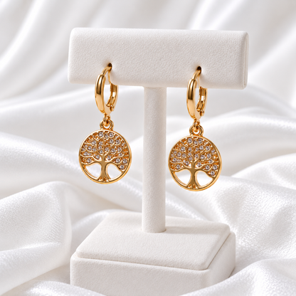 Earrings Wooden Power