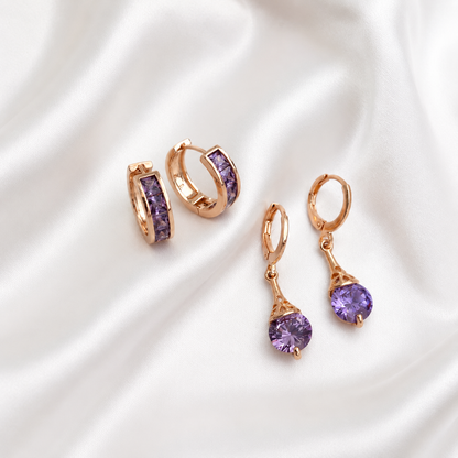 Auskaru komplekts Royal Violet