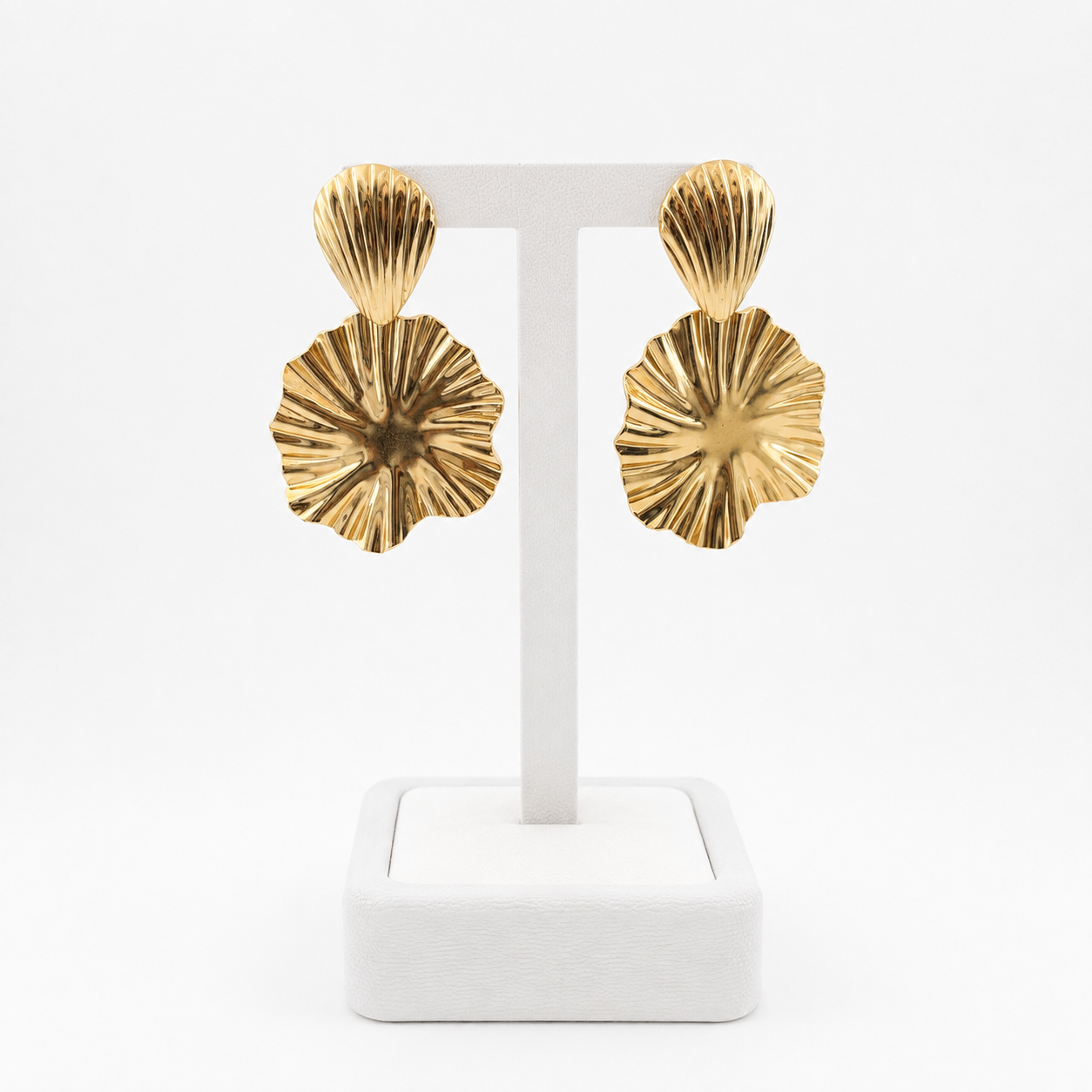 Auskari Wavy Gold