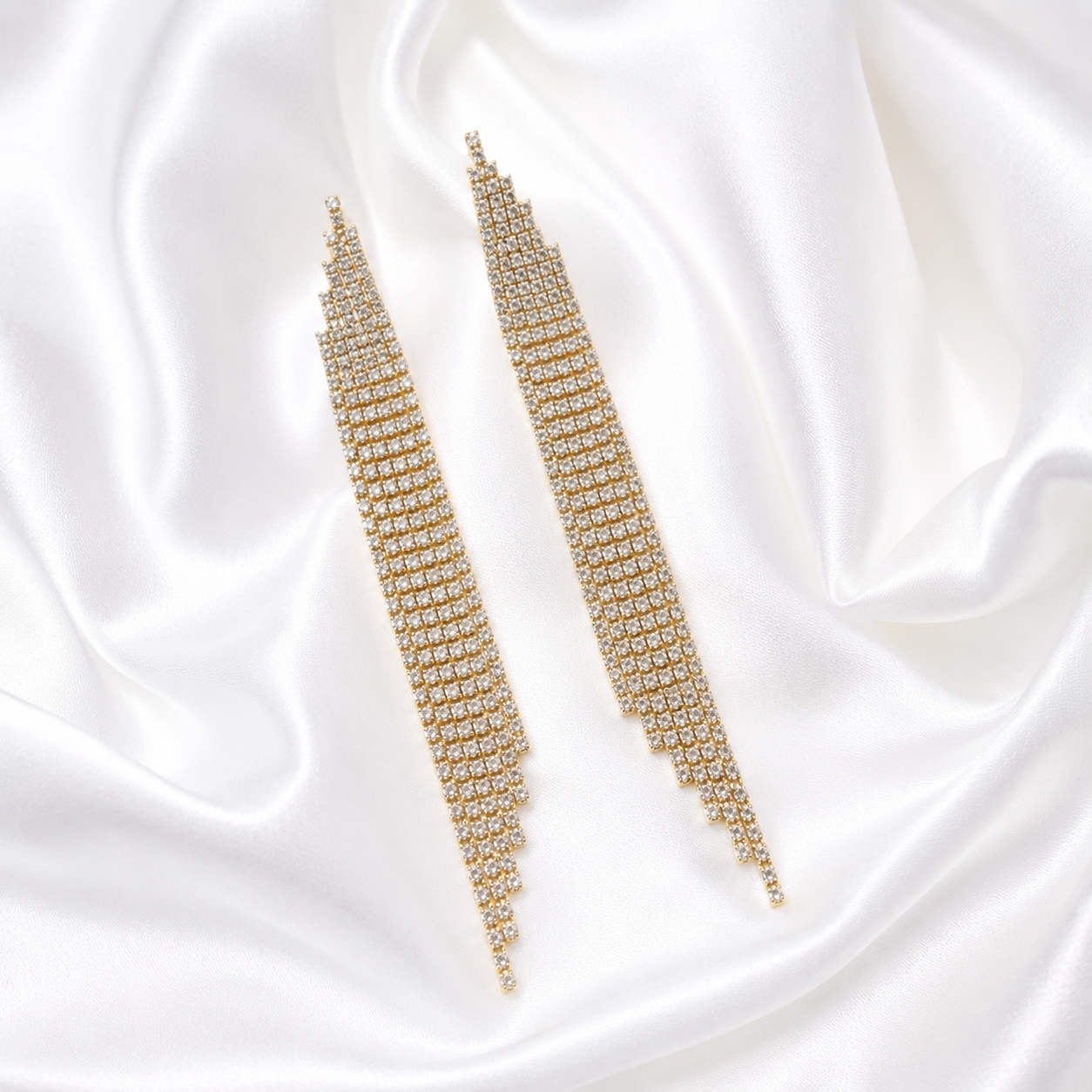 Auskari Statement gold light Crystal