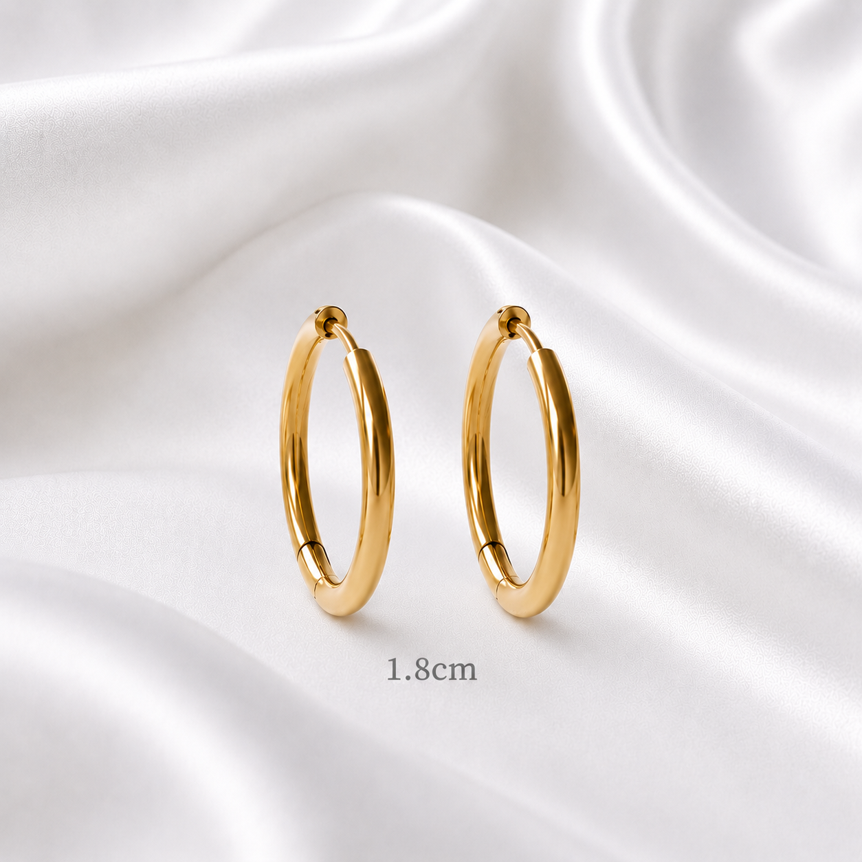 Auskari 7 size Smooth Gold