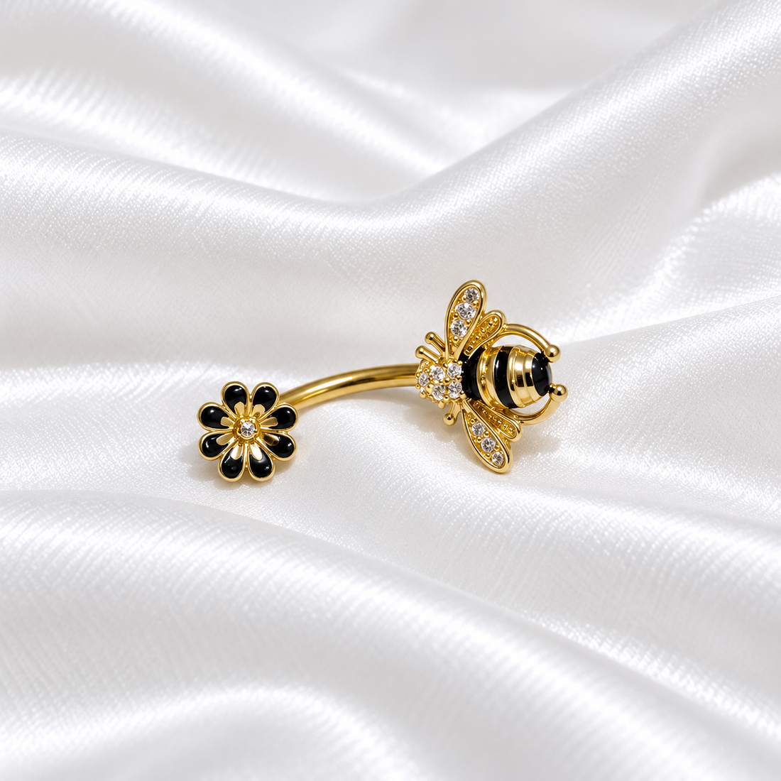 Nabas pīrsings Golden Honeybee