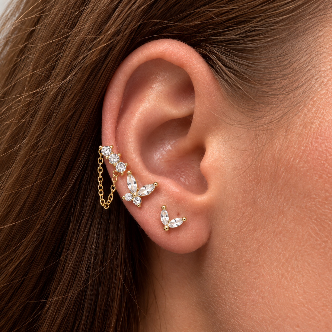 Light &amp; Shadow Cross Earring Set