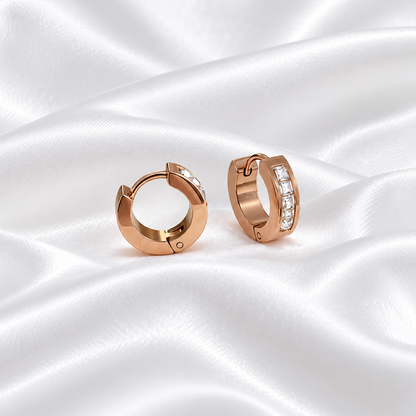 Crystal Roman Numeral Earrings