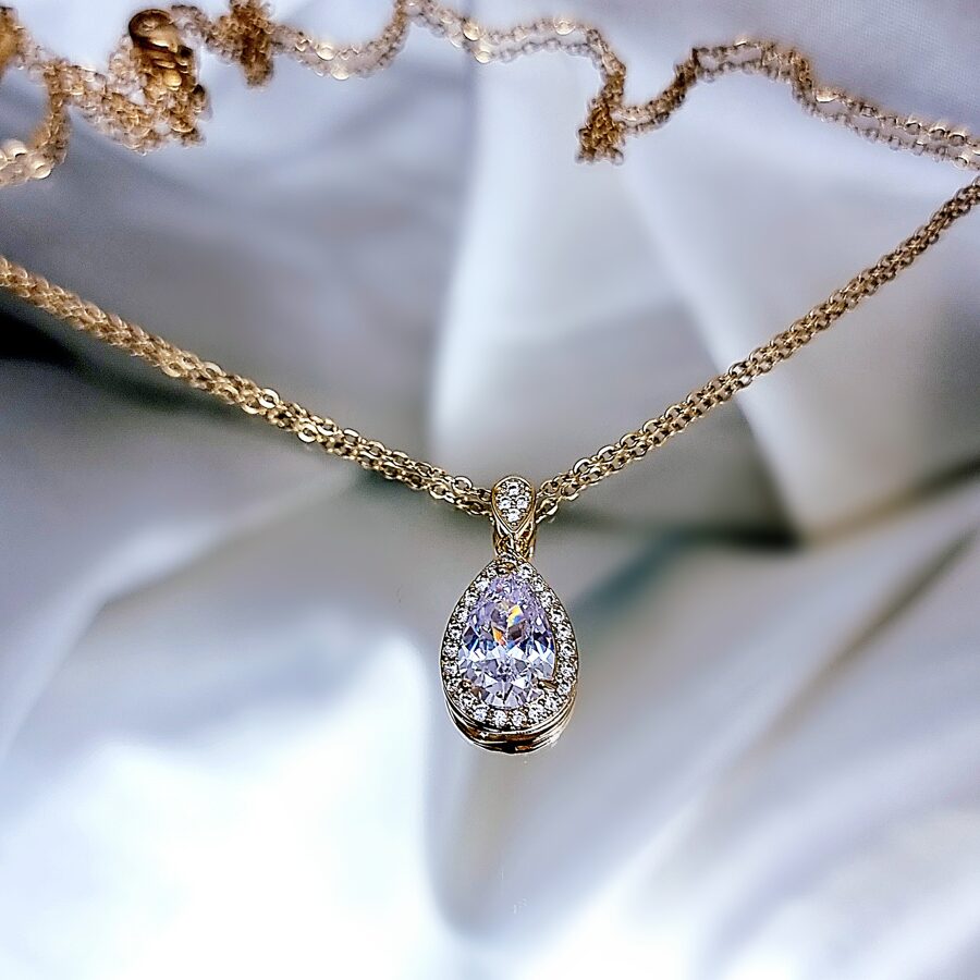 Necklace &quot;Crystal teardrop&quot;