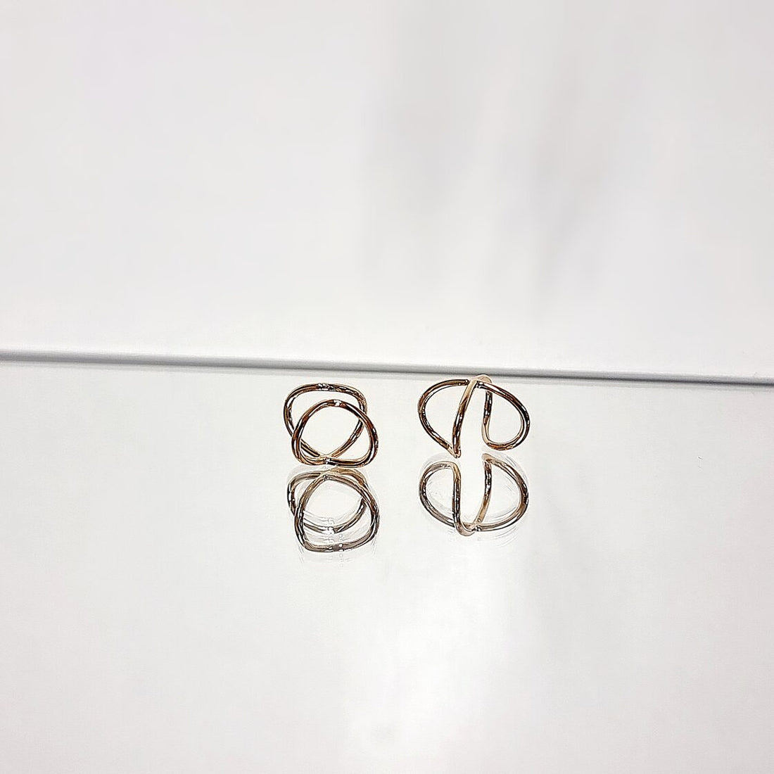 Gold-plated cuff/cuff earring &quot;Blank&quot;
