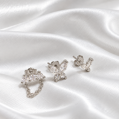 Pīrsingu komplekts Light Butterfly &amp; Chain Komplektā vai atsevišķi