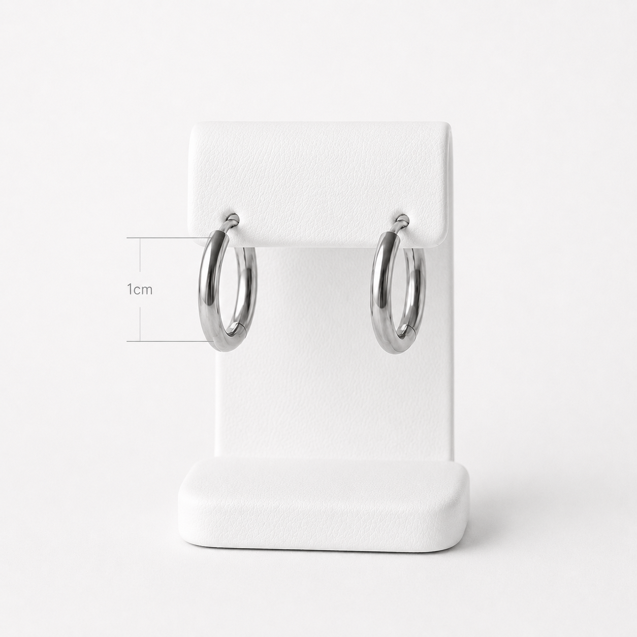 Auskaru Trio white Gold Hoop