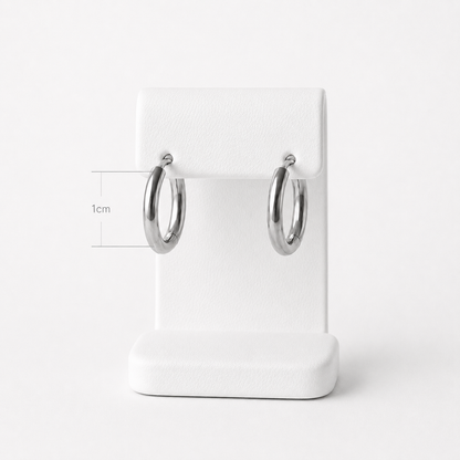 Auskaru Trio white Gold Hoop