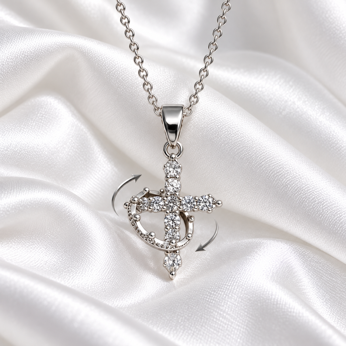 Kaklarota Crystal Embellished Cross Light