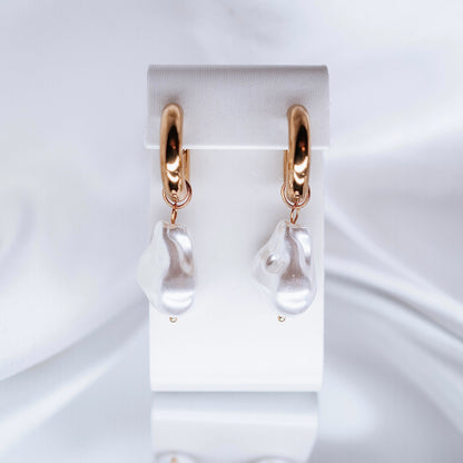 Earrings 2 in1 two a day big pearl