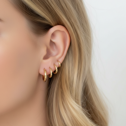 Auskari &quot;Dzeltenie riņķīši&quot;- dažādi izmēri