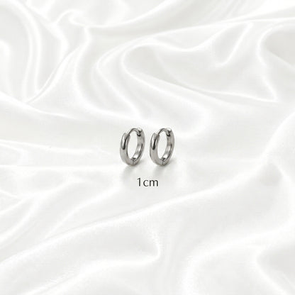 Auskari 7 size Smooth White Gold