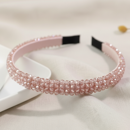 Matu stīpiņa &quot;Elegantais kristāls&quot; rozā