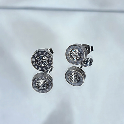 Earrings &quot;White crystal elegance&quot;