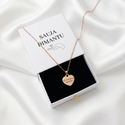 Kaklarota Es Tevi mīlu, mammu | personalizē pēc vēlmes