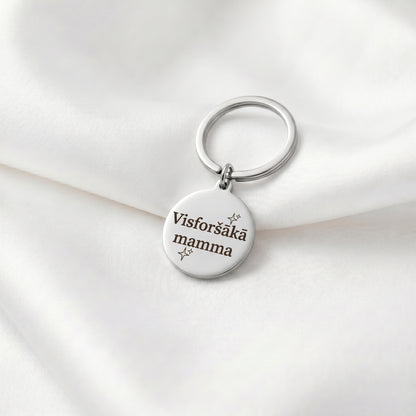 Atslēgu piekariņš Visforšākā Mamma | personalizē pēc vēlmes