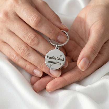 Atslēgu piekariņš Visforšākā Mamma | personalizē pēc vēlmes