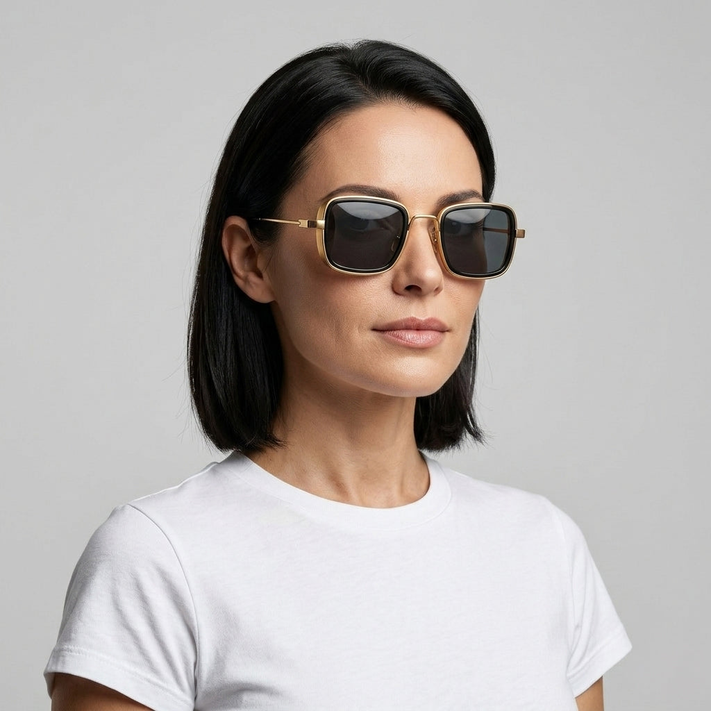 Saulesbrilles Unisex gold
