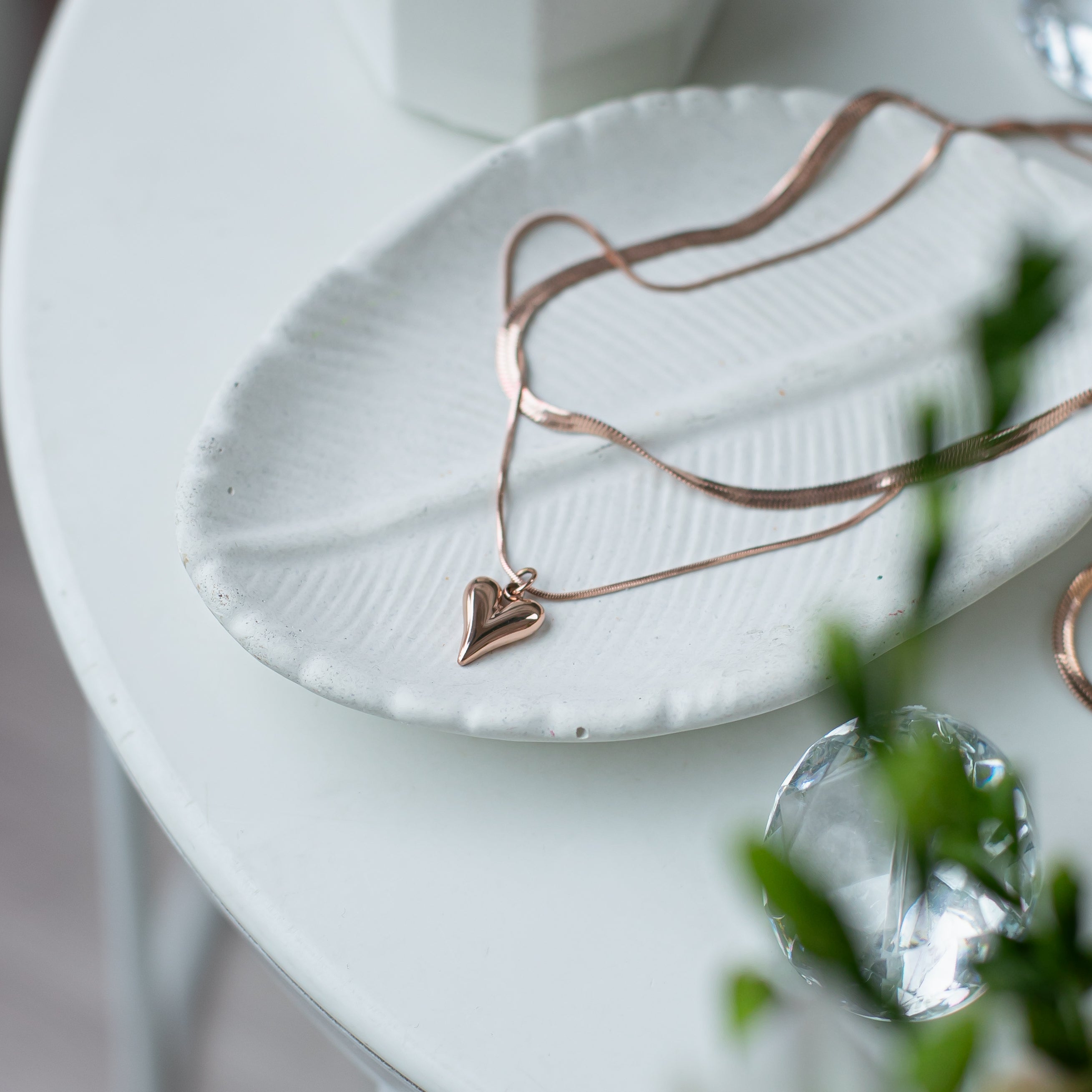 Necklace "Reflection Heart"
