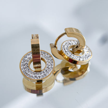 Earrings Two in One Bright Mistique