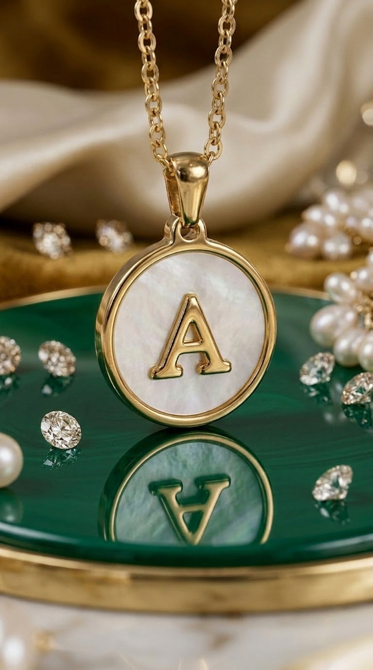 CHOOSE YOUR LETTER Necklace "Golden letter"