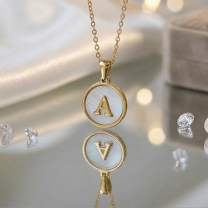 CHOOSE YOUR LETTER Necklace "Golden letter"