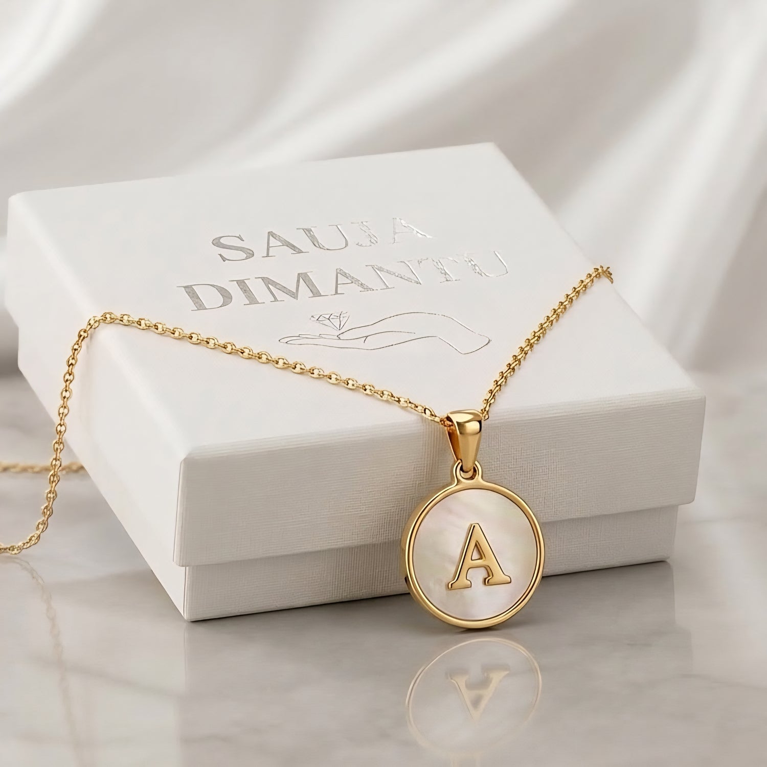 CHOOSE YOUR LETTER Necklace "Golden letter"
