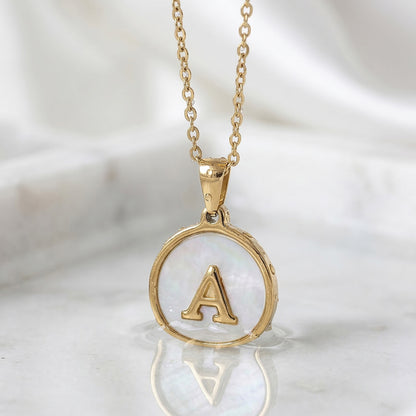 CHOOSE YOUR LETTER Necklace "Golden letter"