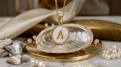 CHOOSE YOUR LETTER Necklace "Golden letter"