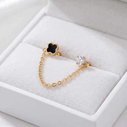Pīrsings "Black Clover and chain"