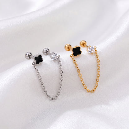 Pīrsings "Black Clover and chain"